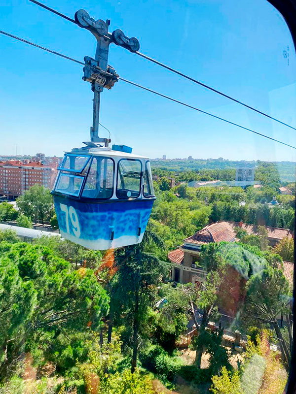 Ride a cable car in Madrid